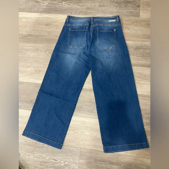 Top One Wide-Leg Denim Jeans Size 12 Plus - Picture 9 of 9